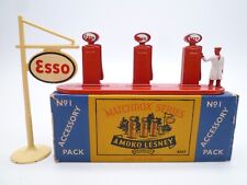VINTAGE MOKO LESNEY A1 ESSO SERVICE STATION PETROL PUMPS IN ORIGINAL BOX 1957 for sale  Shipping to South Africa