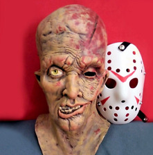 Usado, Máscara de látex JASON VOORHEES + adereço de PVC fantasia de sexta-feira 13 Halloween cosplay X comprar usado  Enviando para Brazil