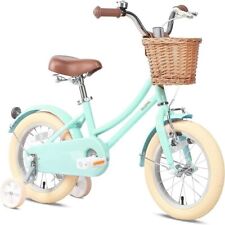 Usado, Little Molly 14" Kids Retro Cruiser Bicicleta Cesta de Vime e Rodas de Treinamento/Kicksta comprar usado  Enviando para Brazil