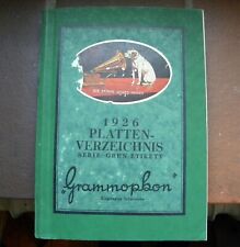 Grammophon katalog 1926 gebraucht kaufen  Butjadingen