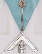 Masonic Silver Past Masters Collar Jewel & Collar - Not Engraved for sale  MALVERN