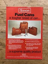 Saxon fuel leaflet.. for sale  DRIFFIELD