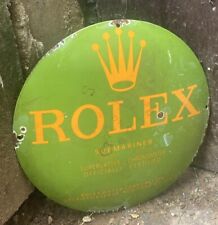 12” ROLEX LUXURY WATCHES PORCELAIN SIGN SALES SERVICE DOMED SIGN for sale  Shipping to South Africa