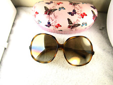 Óculos de sol vintage feminino tamanho grande borboleta 1970 lentes de vidro Coreia tartaruga comprar usado  Enviando para Brazil