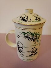 Caneca de café de porcelana vintage design chinês xícara de chá para Latte Mocha com tampa infusa comprar usado  Enviando para Brazil