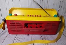 Reproductor de cinta de casete de radio FM Sharp QT-V40(R) rojo AM FM de colección ¡funciona BIEN! segunda mano  Embacar hacia Argentina