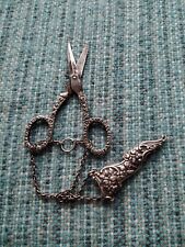 Antique silver scissors for sale  HAILSHAM