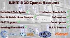 Alojamiento web revendedor cPanel - WHM - espacio ilimitado en disco, datos, SSL, scripts, usado segunda mano  Embacar hacia Mexico