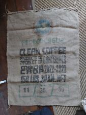 Hessian coffee sack for sale  EXETER