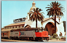 Usado, San Diego, Califórnia-Amtrak 509 Estação Santa Fe-Trem-Cartão Postal Vintage comprar usado  Enviando para Brazil