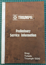 Triumph preliminary service for sale  NEWARK