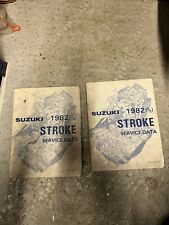 Suzuki Service Data Manuals-suzuki 1982-four Stroke Service Data-genuine Suzuki. for sale  Shipping to South Africa