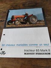 Prospectus tracteur massey d'occasion  Lys-lez-Lannoy