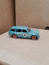 Hot Wheels Nissan Premium Diorama Datsun 510 Wagon Green with Real Riders for sale  Shipping to South Africa