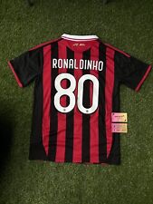 AC Milan 2009/2010 RONALDINHO Camiseta Fútbol Camiseta Hogar Kit Retro Totalmente Nueva segunda mano  Embacar hacia Argentina