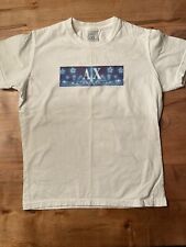 Camiseta Slim Fit Feminina Vintage A|X Armani Exchange Logo & Stars Pequena Anos 90 comprar usado  Enviando para Brazil