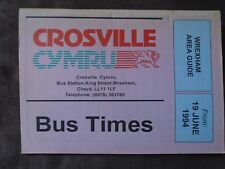 Crosville cymru timetable for sale  BANBURY