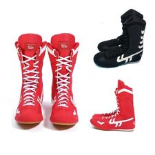 Zapatos de boxeo unisex de top alto antideslizantes levantamiento de pesas zapatillas botas de lucha libre segunda mano  Embacar hacia Argentina