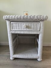 White wicker side for sale  Shipping to Ireland