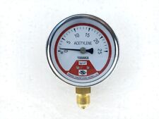 Used, YANAKA 60MM ACETYLENE PRESSURE GAUGE RANG : 0 TO 25 KG/CM² for sale  Shipping to South Africa