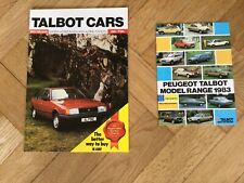 Talbot cars peugeot for sale  LETCHWORTH GARDEN CITY