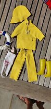 Doll Clothes - Sindy Yellow PVC Jacket & Matching Hat - Sail Away - 1960's for sale  TEDDINGTON