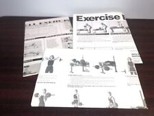 3 Fitness Dumbell barbell bench Exercise Posters Strength Training Chart 37”x24” for sale  Shipping to South Africa