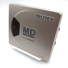 Odtwarzacz MiniDisc Sony MZ-E55 srebrny testowany działa - w pełni funkcjonalny przenośny MD na sprzedaż  Wysyłka do Poland