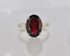 Natural Garnet Gemstone 925 Sterling Solid Silver Women Ring Handmade Jewelry for sale  Shipping to South Africa