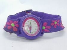 Reloj para niños Timex Time Machines banda elástica floral púrpura y rosa blanco T890229j segunda mano  Embacar hacia Argentina