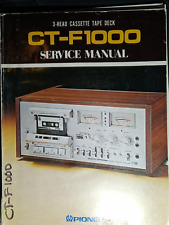 Pioneer CT-F1000 Deck Cassete Manual de Serviço Original comprar usado  Enviando para Brazil