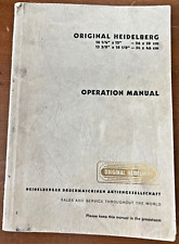 Original heidelberg operation for sale  Flippin