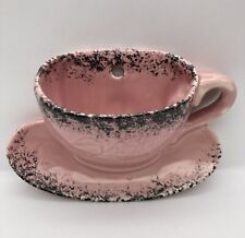 Pink black spongeware for sale  Purvis
