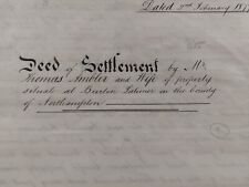 Antique indenture document for sale  ST. NEOTS