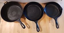 CAST IRON 8.5 IN & 10 IN SKILLET AND 10 IN FRYER PAN SET for sale  Shipping to South Africa
