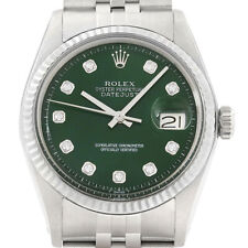 Reloj Rolex para hombre Datejust oro blanco 18K esfera diamante verde diamante verde y acero Jubileo, usado segunda mano  Embacar hacia Mexico