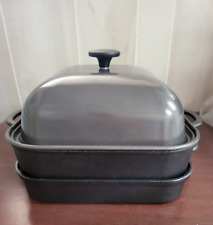 Technique 4 Pc Cookware Set 11" Cast Iron BBQ Grill Pan Smoker Tray NWOB for sale  Shipping to South Africa