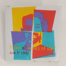 Vintage AIDS WALK  "From all walks of life"  Pinback Button Boston June 3rd 1989 for sale  Shipping to South Africa