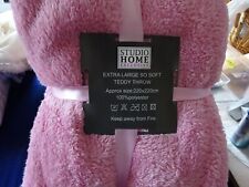 Soft teddy throw for sale  NEW ROMNEY
