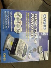 Used, Casio Disc Title Printer CW - 75 - New Open Box for sale  Shipping to South Africa