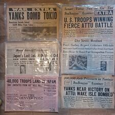 Vintage newspapers war for sale  Indian Springs