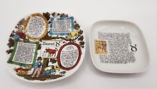 Conjunto de 2 pratos de bugigangas do signo do zodíaco Elisabeth Liegl Touro Alemanha Ocidental comprar usado  Enviando para Brazil