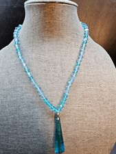 Vintage blue beaded for sale  Acton