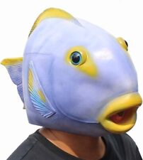 Fantasia de Halloween peixe adulto máscara de látex animal oceano aquário peixe comprar usado  Enviando para Brazil