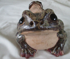 Vintage Japanese Shigaraki  Stoneware Pottery Lucky Frog /Toad With Baby for sale  Shipping to South Africa