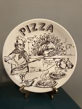 Prato de jantar Ironstone design pizza pizzaria 11""  comprar usado  Enviando para Brazil