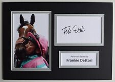 Frankie Dettori Signed Autograph A4 photo display Horse Racing Jockey Enable COA, used for sale  WARRINGTON