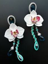 Orecchini soutache orchidee usato  Palmanova