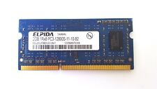 Memoria SoDimm Elpida 2 GB PC3-12800S DDR3-1600 MHz 204 pines EBJ20UF8BDU0-GN-F segunda mano  Embacar hacia Argentina