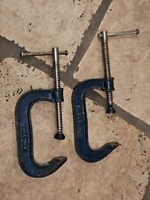 Pair Of Malleable  4 " G Clamps In Very Good Condition for sale  Shipping to South Africa